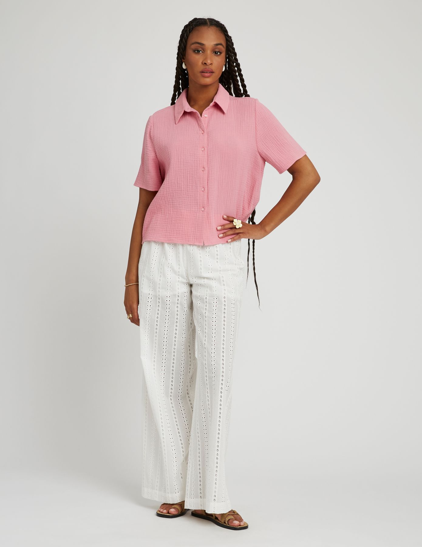 Chemise en gaze de coton