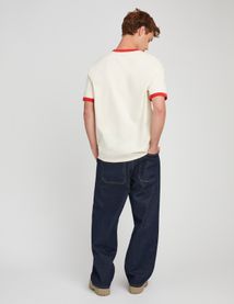 T-shirt contrasté