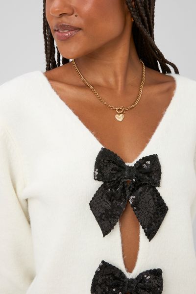 Gilet noeuds sequins