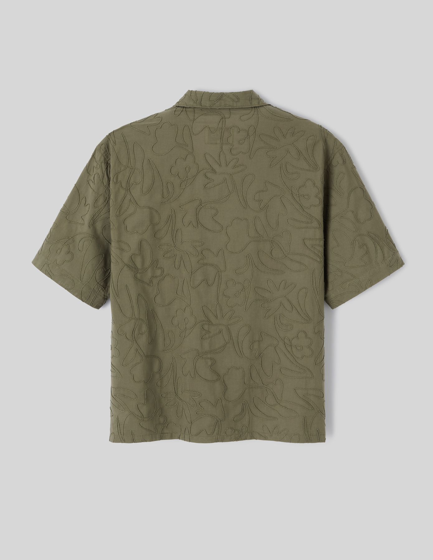 Chemise manches courtes brodée