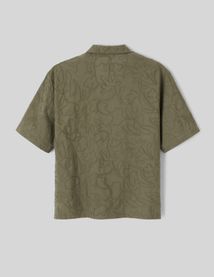 Chemise manches courtes brodée