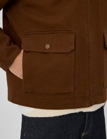 Veste zippée col velours