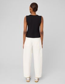 Top sans manches &agrave; n&oelig;uds