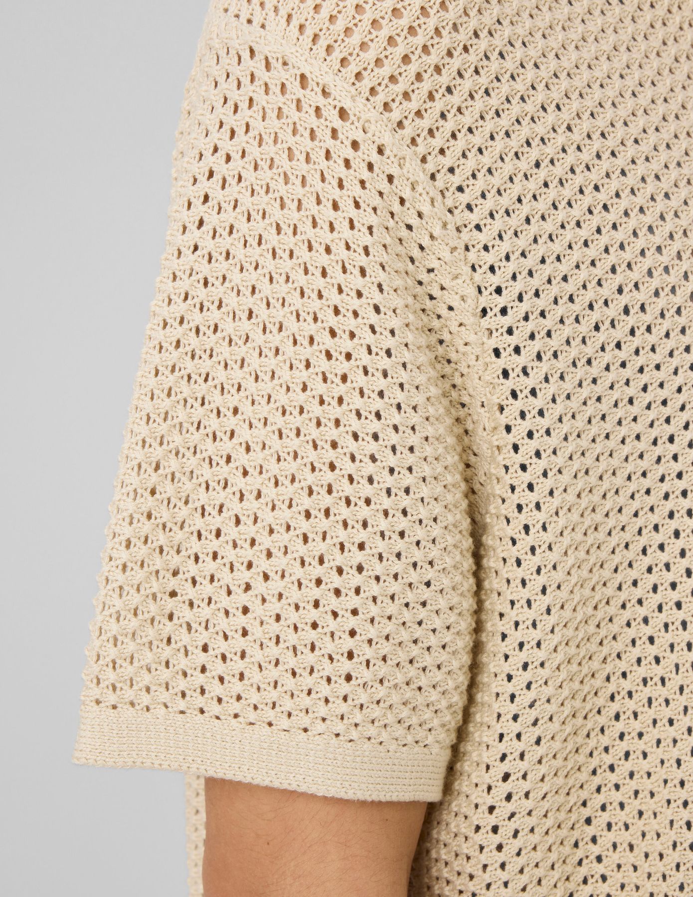 Polo en maille filet
