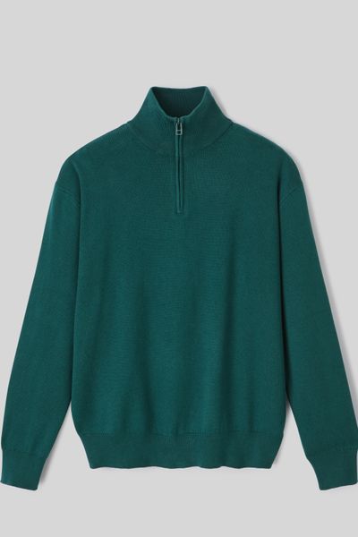 Pull col montant zippé