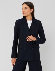 Veste blazer rayée polyester recyclé