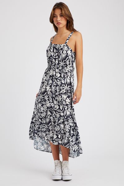 Robe longue imprimée