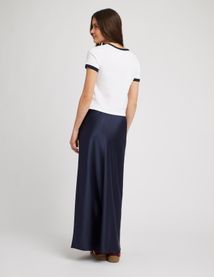 Jupe longue satin
