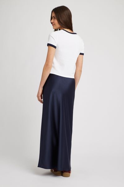 Jupe longue satin
