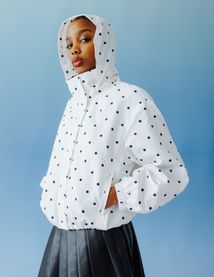 Blouson l&eacute;ger imprim&eacute; pois