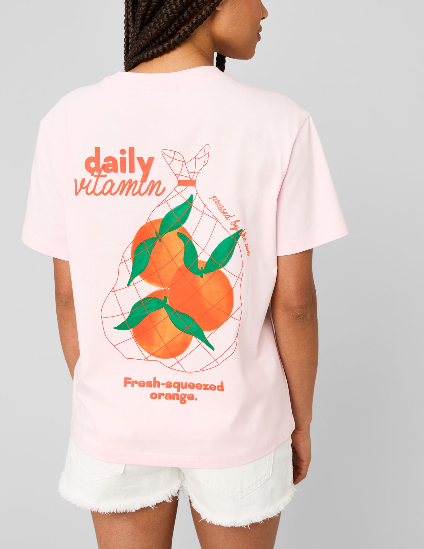 T-shirt imprim&eacute; devant/dos