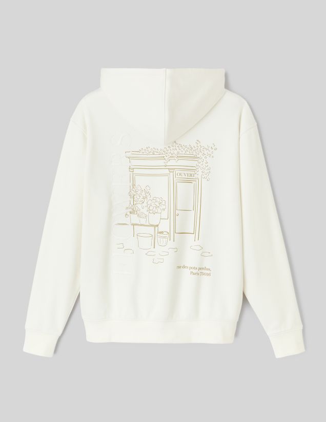 Sweat zipp&eacute; animation devant/dos
