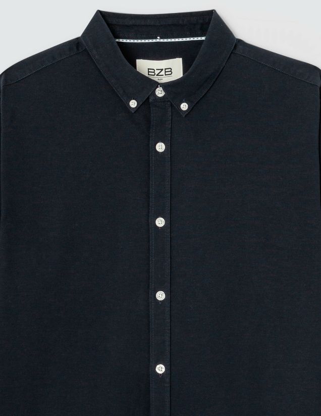 Chemise unie ajustée