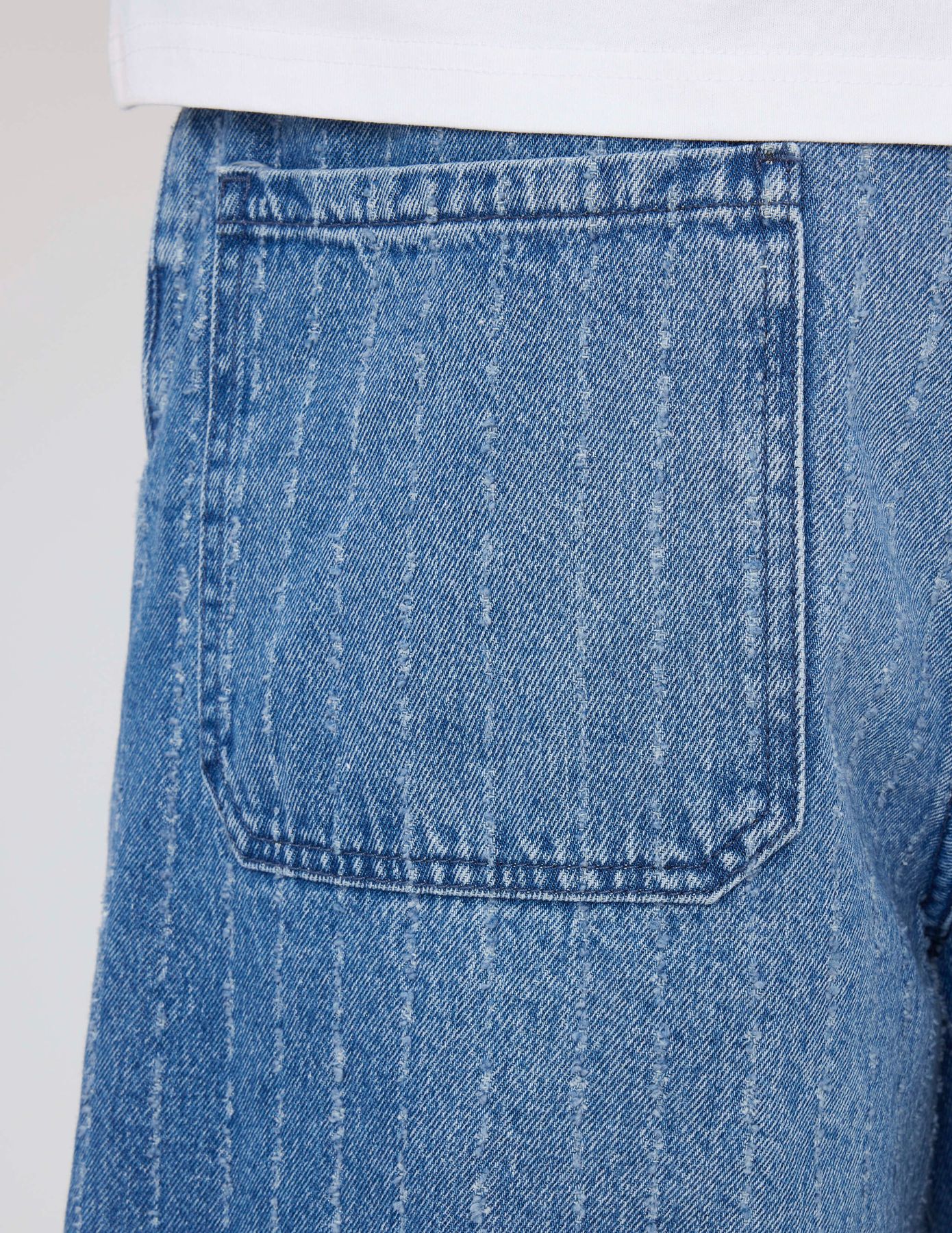 Bermuda en jean fantaisie