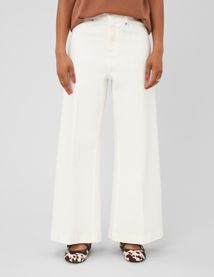 Jean wide leg surpiqures