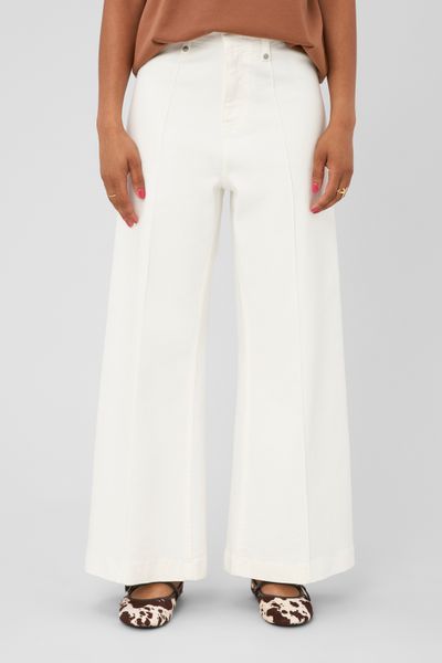 Jean wide leg surpiqures