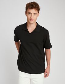 Polo matière fantaisie