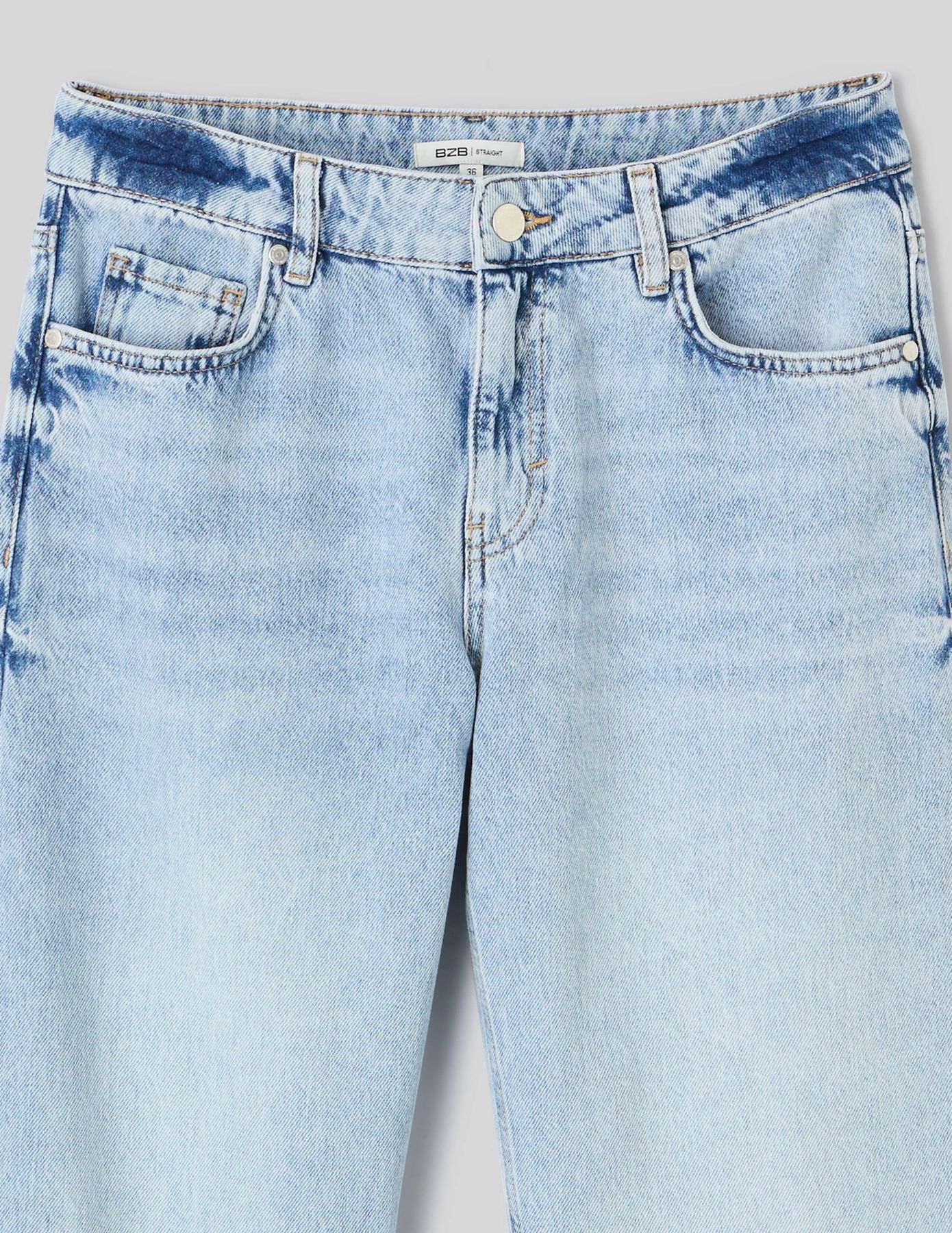Jean straight taille basse