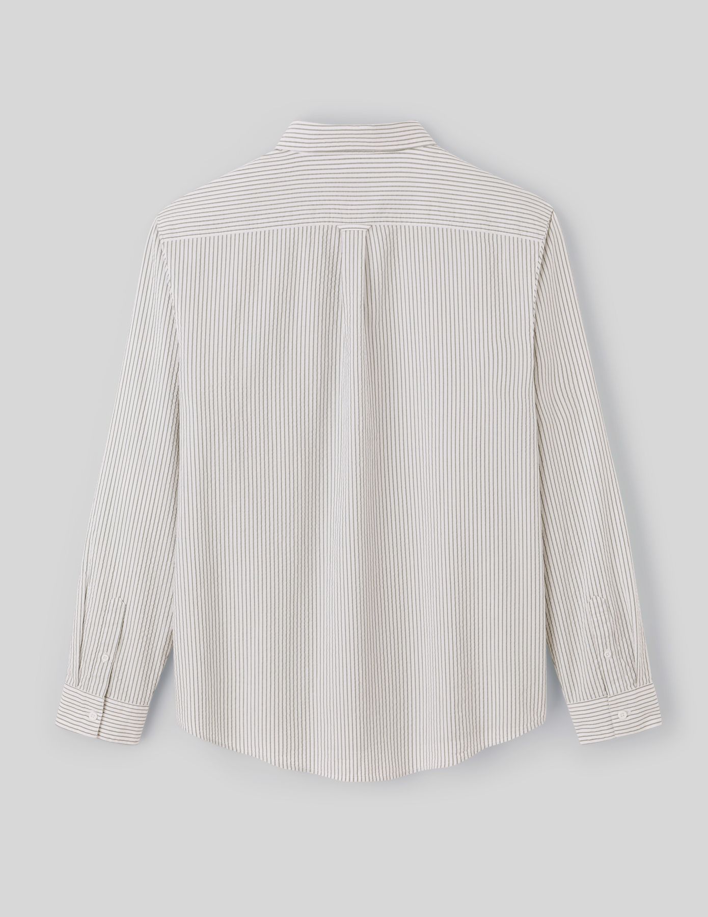 Chemise seersucker rayée