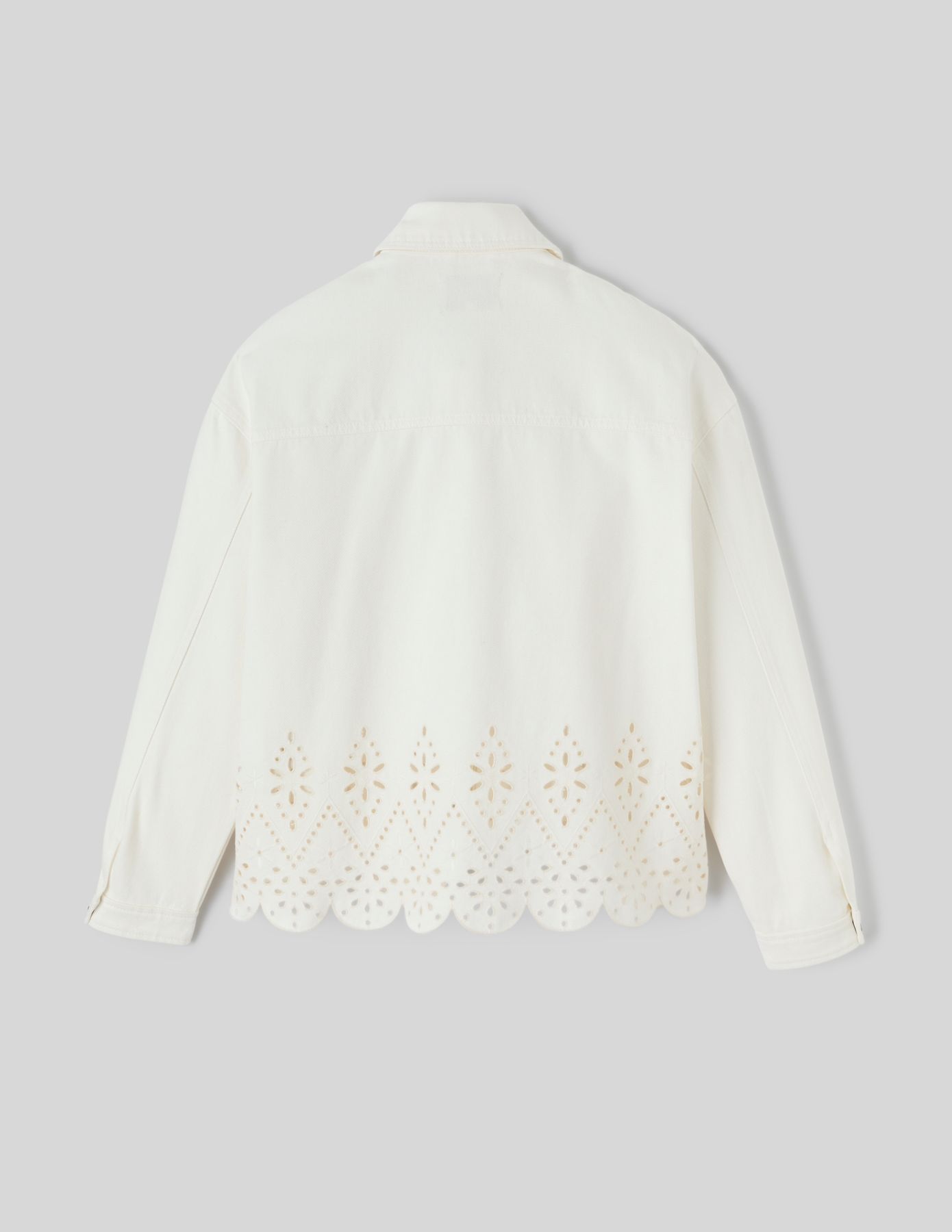 Veste twill broderie anglaise