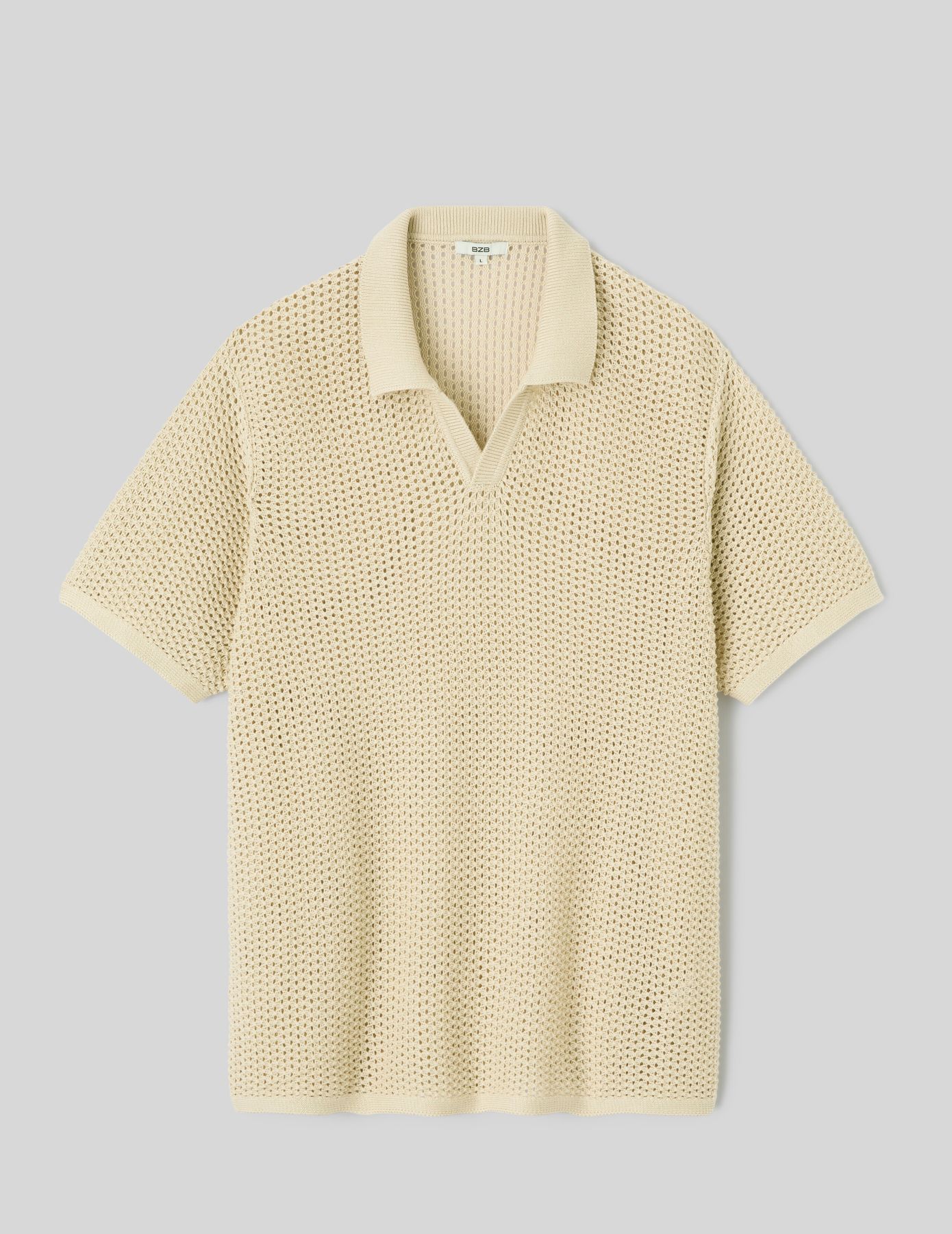 Polo en maille filet