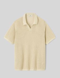 Polo en maille filet
