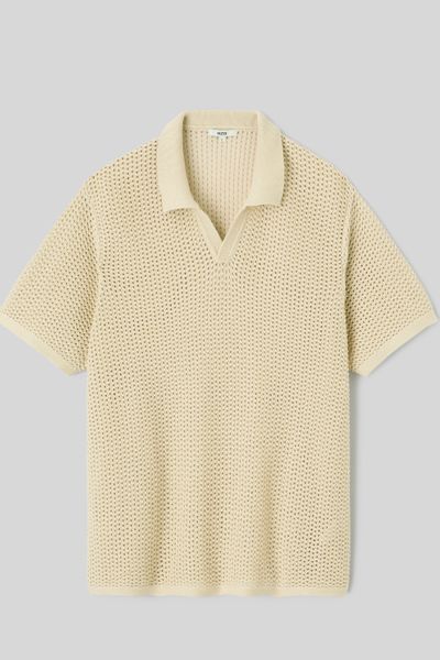 Polo en maille filet