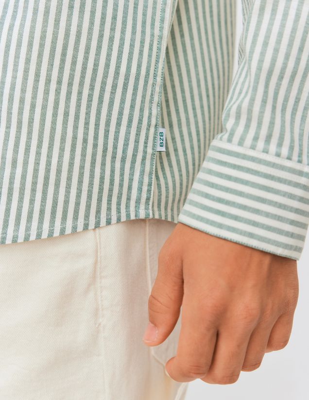 Chemise rayée ajustée