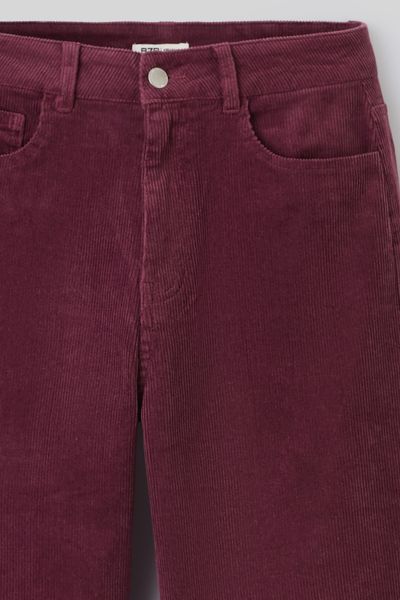 Pantalon straight velours