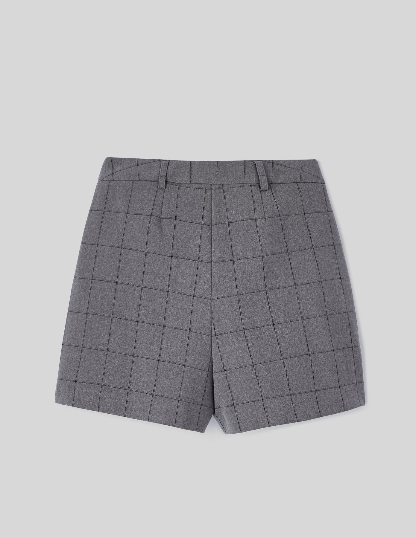Jupe short plissée à carreaux