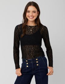 T-shirt dentelle