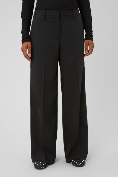 Pantalon city &agrave; strass