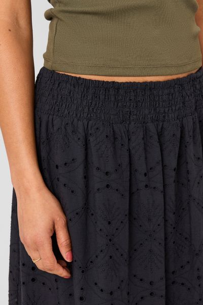 Jupe longue brod&eacute;e