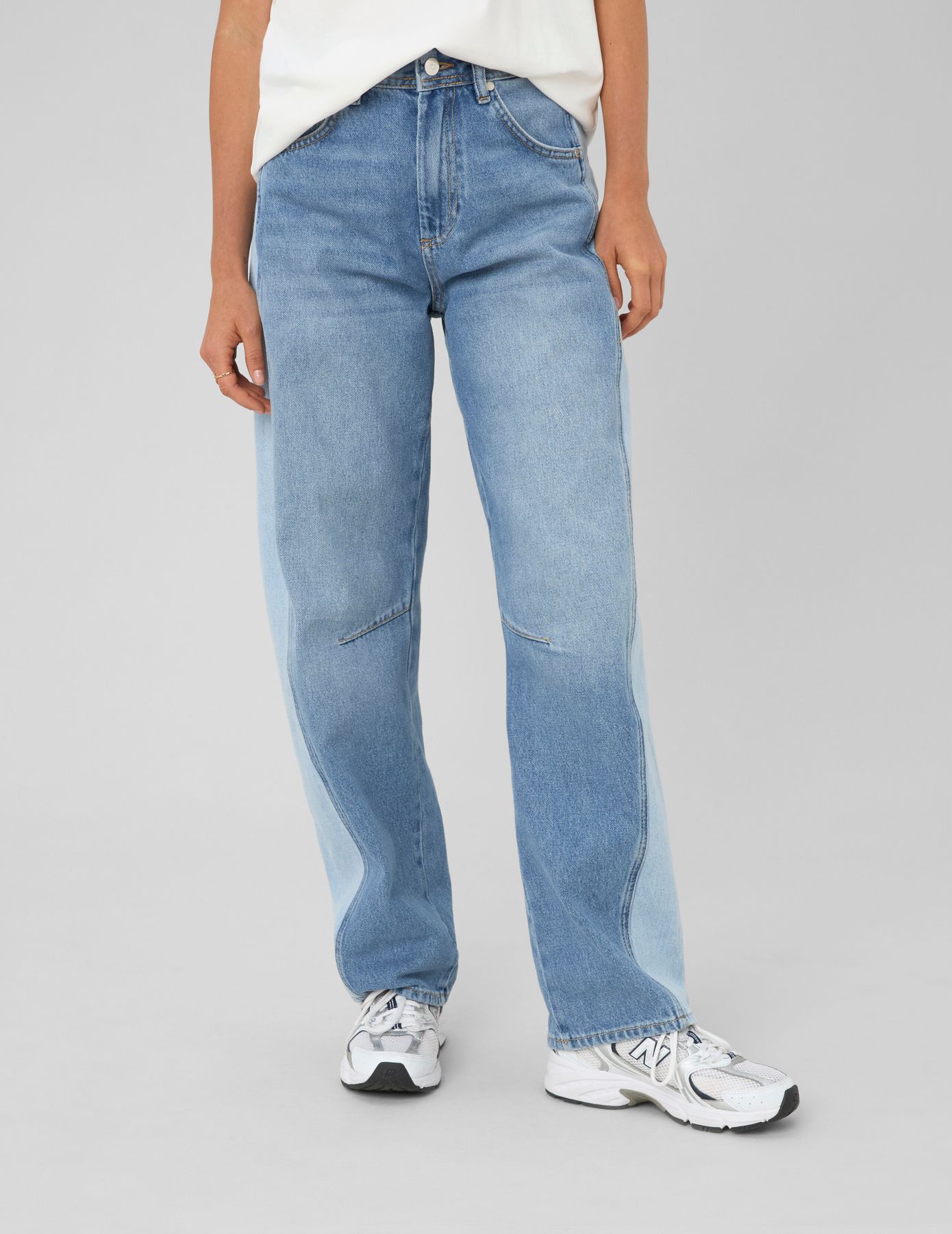 Jean balloon bicolore