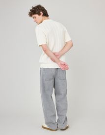 Polo maille fantaisie