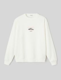 Sweat broderie poitrine