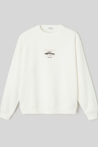 Sweat broderie poitrine