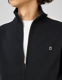 Sweat zipp&eacute; &agrave; bandes