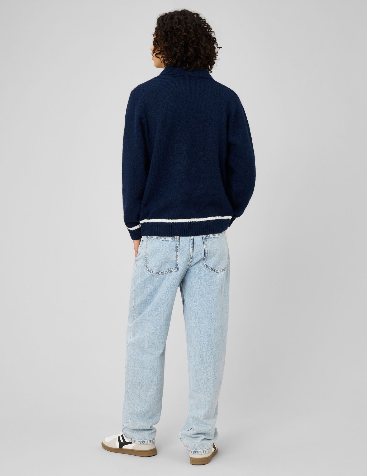 Pull col polo liseret