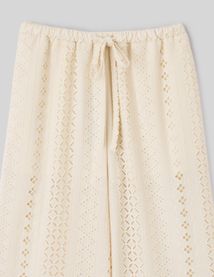 Pantalon broderie anglaise