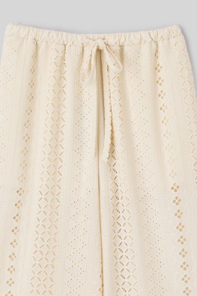 Pantalon broderie anglaise