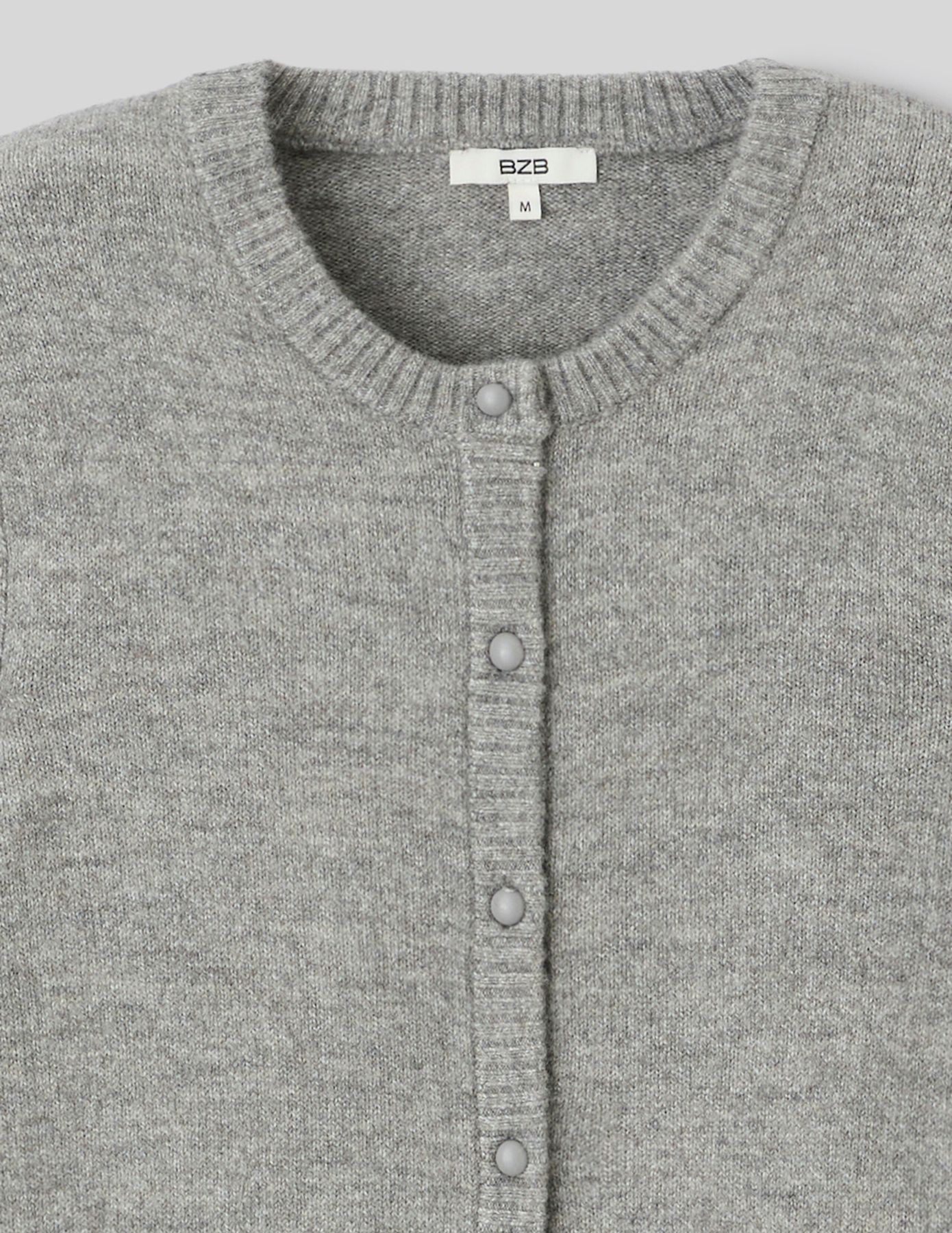 Gilet col rond boutonn&eacute;