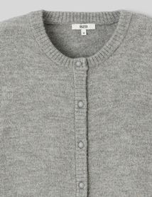 Gilet col rond boutonn&eacute;