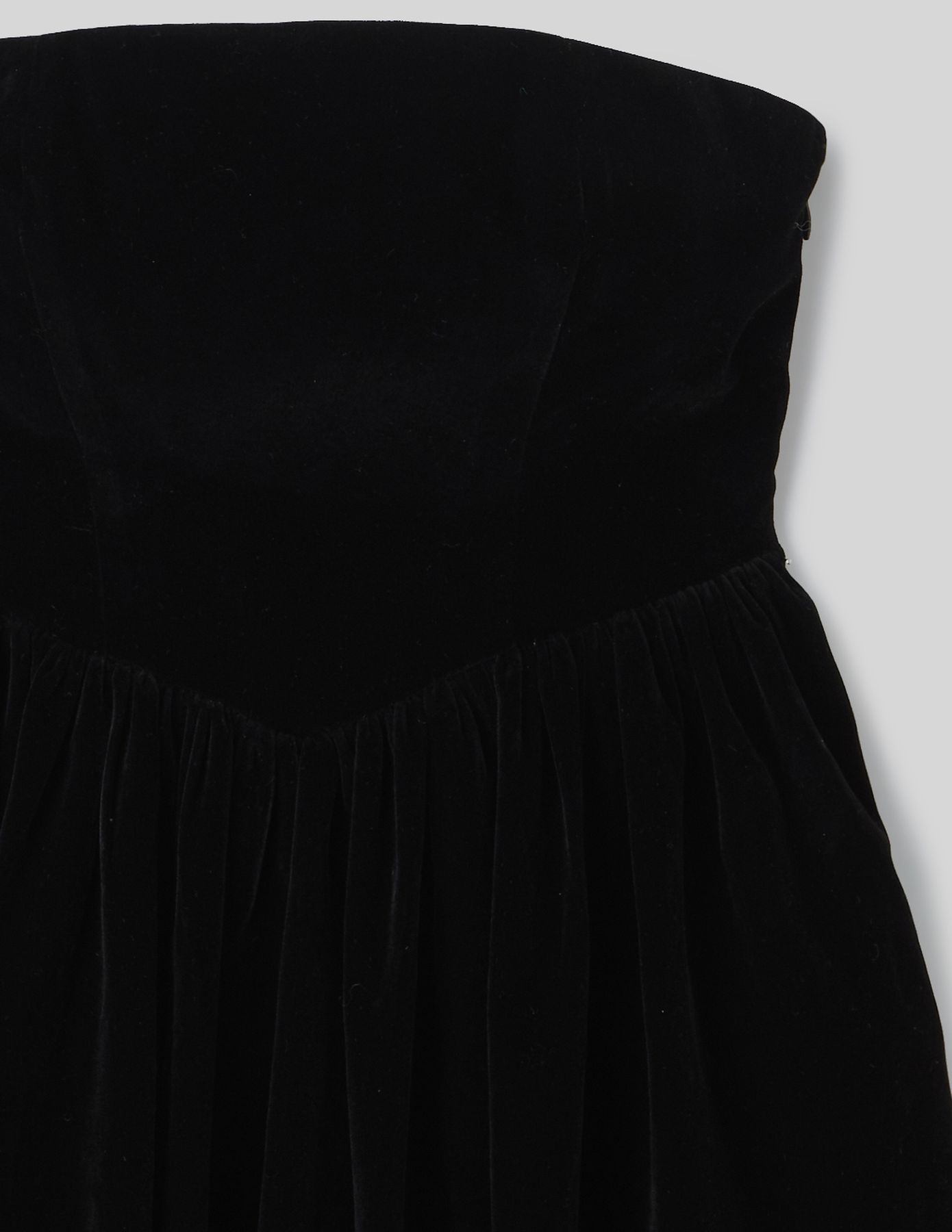 Robe bustier en velours