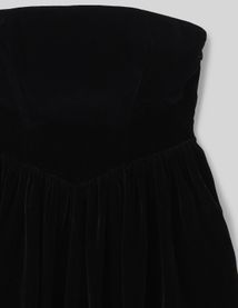 Robe bustier en velours