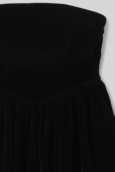 Robe bustier en velours