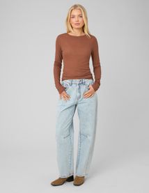 T-shirt fin manches longues