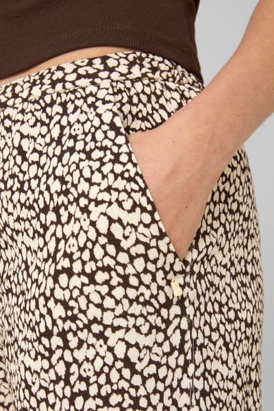 Pantalon imprim&eacute; taille &eacute;lastiqu&eacute;e