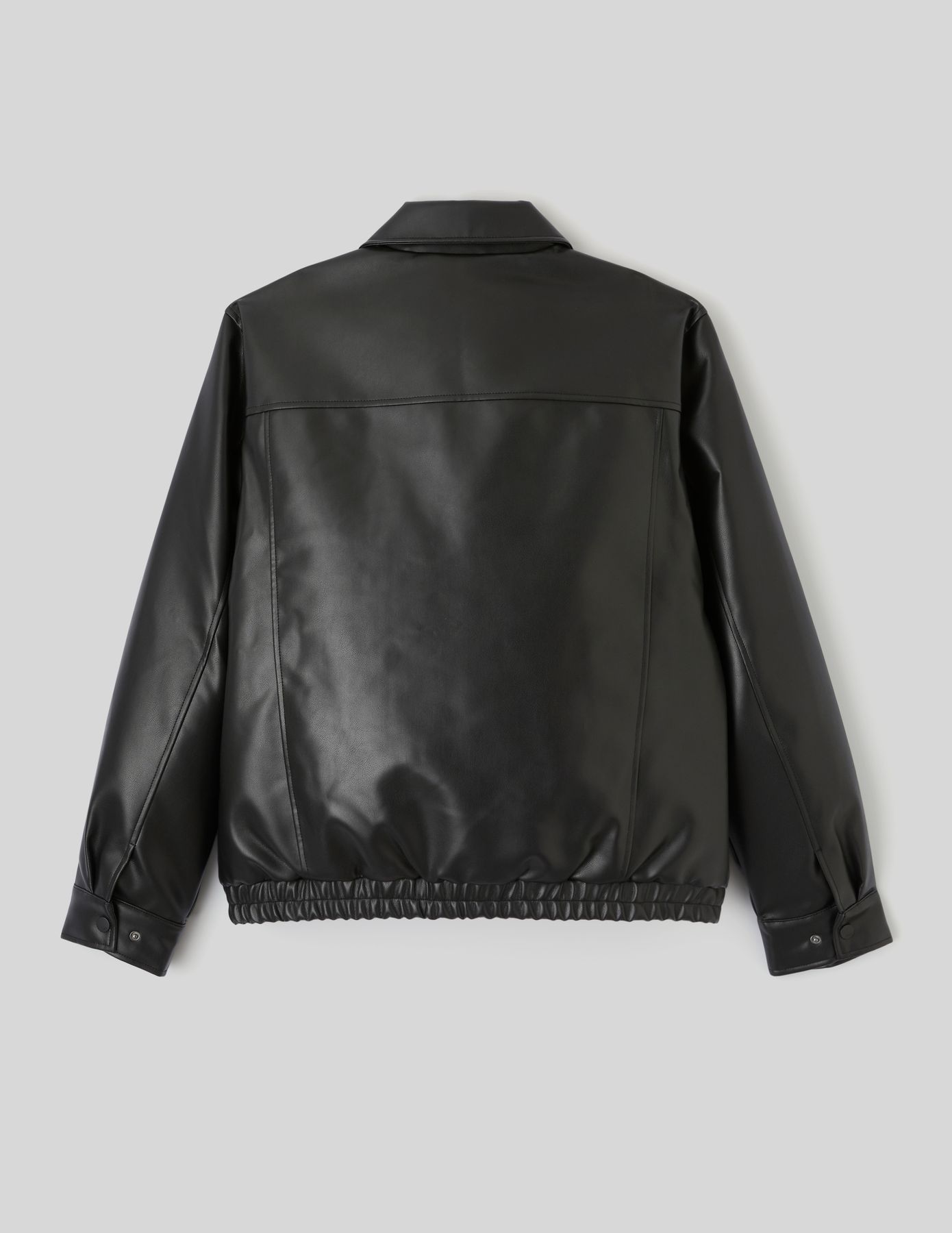 Blouson zipp&eacute; tissu enduit