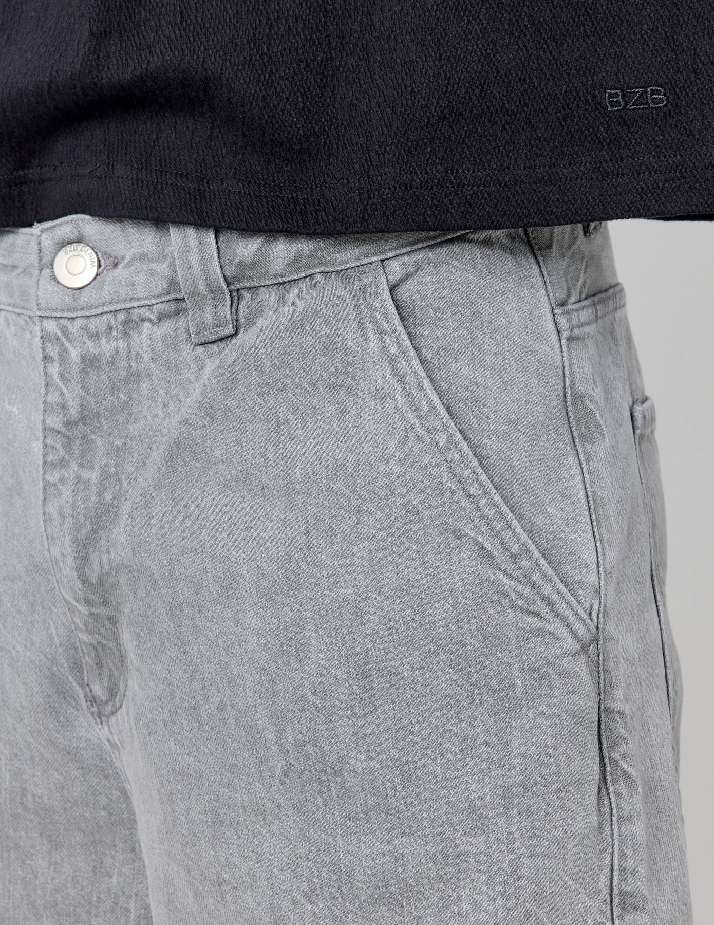 Jean skater gris clair